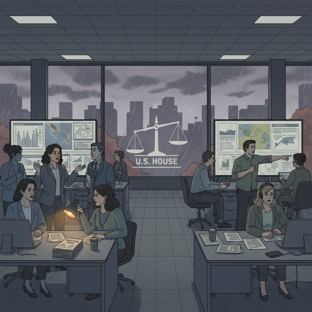 Generated illustration, frame 1 of the simulated scenario